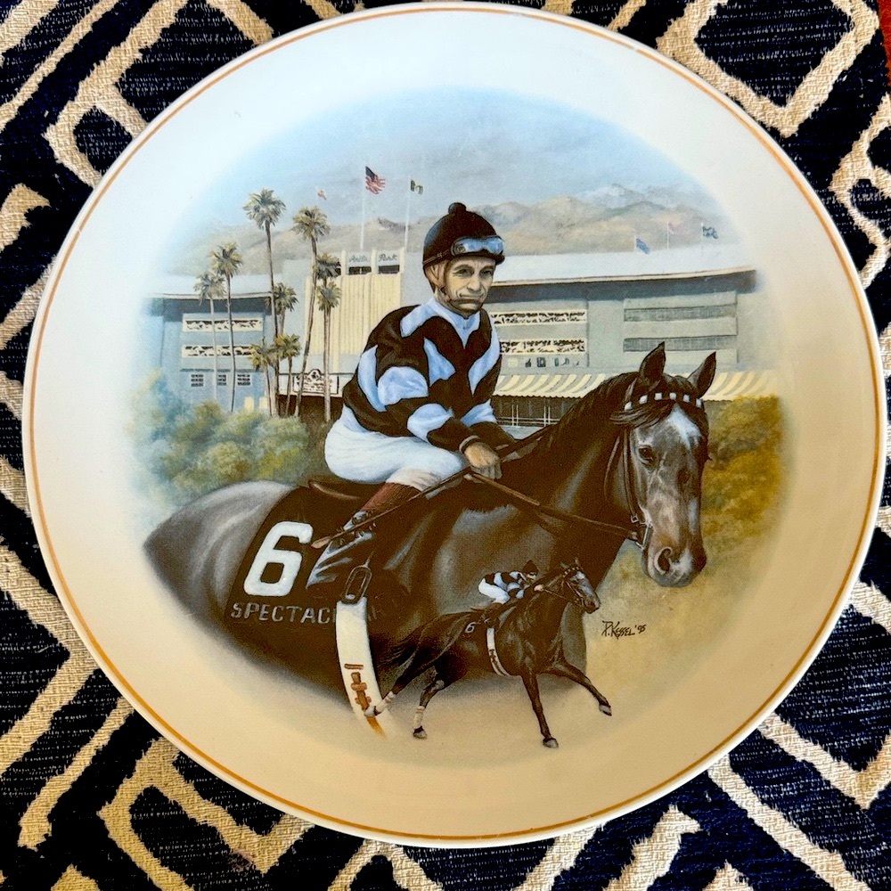 Equestrian Themed Decorative Plate